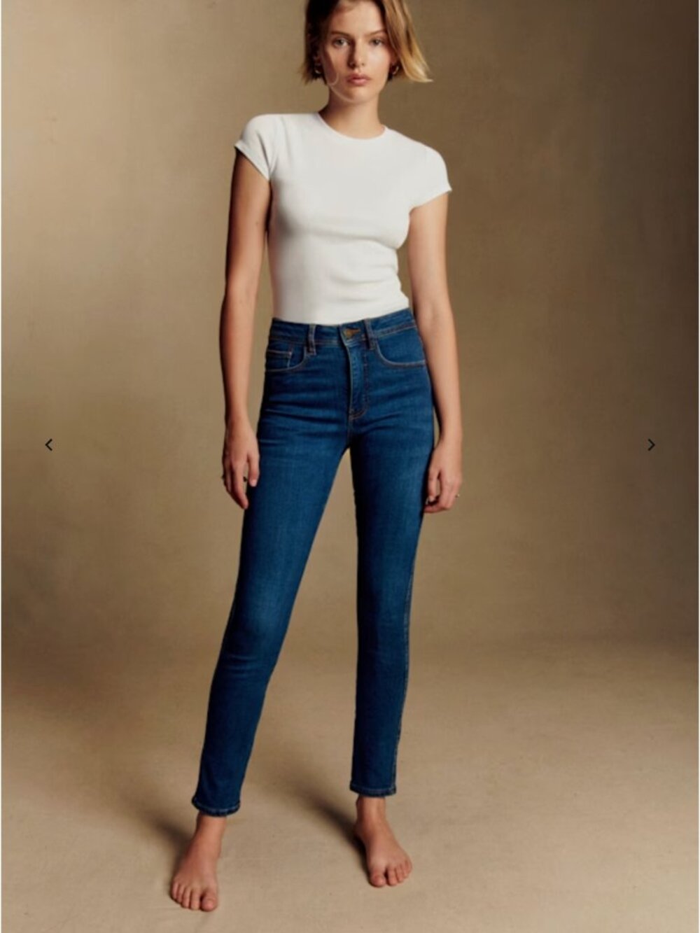 Sezane Denim The Perfect Slim Size 27 in Indigo